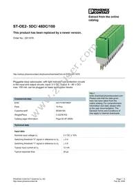 2911676 Datasheet Cover