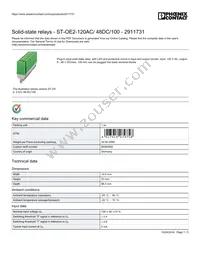 2911731 Datasheet Cover