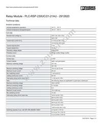 2912620 Datasheet Page 2