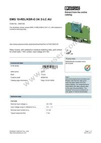 2940126 Datasheet Cover