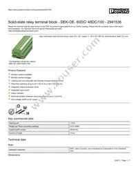 2941536 Datasheet Cover