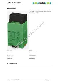 2942030 Datasheet Cover