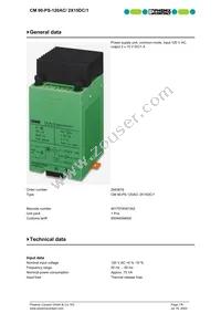 2943819 Datasheet Cover