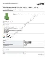 2944245 Datasheet Cover