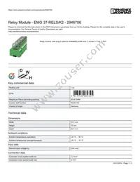 2946706 Datasheet Cover