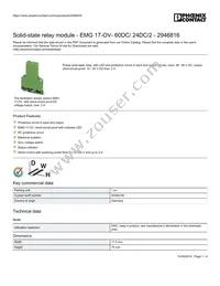 2946816 Datasheet Cover