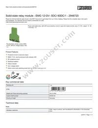 2948720 Datasheet Cover