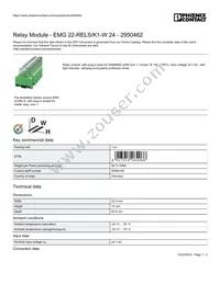 2950462 Datasheet Cover