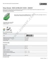 2950501 Datasheet Cover