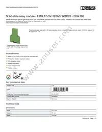 2954196 Datasheet Cover