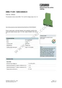 2954222 Datasheet Cover