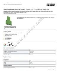 2954251 Datasheet Cover