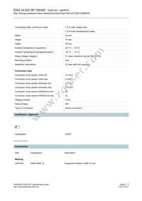 2954879 Datasheet Page 2