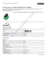 2954992 Datasheet Cover