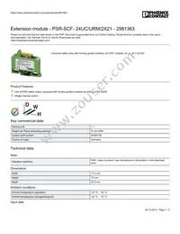 2981363 Datasheet Cover