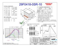 29F0418-0SR-10 Datasheet Cover