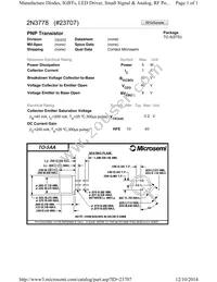 2N3778 Datasheet Cover