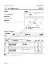 2N3904 Datasheet Page 2