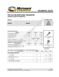 2N4033 Datasheet Cover