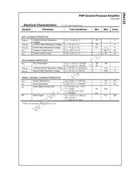 2N4125TAR Datasheet Page 2