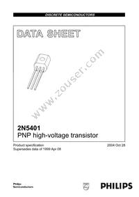 2N5401 Datasheet Cover
