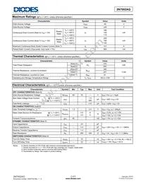 2N7002AQ-13 Datasheet Page 2