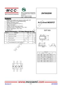 2N7002DW-TP Datasheet Cover