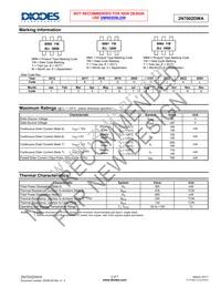 2N7002DWA-7 Datasheet Page 2