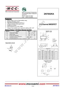 2N7002KA-TP Datasheet Cover