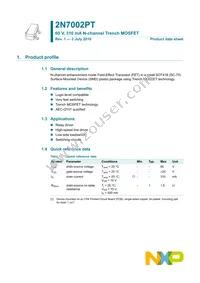 2N7002PT Datasheet Page 2