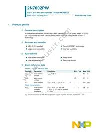 2N7002PW Datasheet Page 2