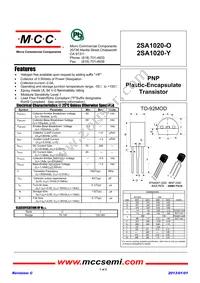2SA1020-Y-AP Datasheet Cover