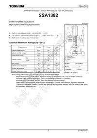 2SA1382 Datasheet Cover