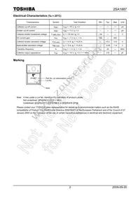 2SA1887(F) Datasheet Page 2
