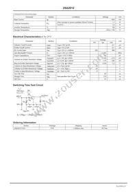 2SA2012-TD-E Datasheet Page 2