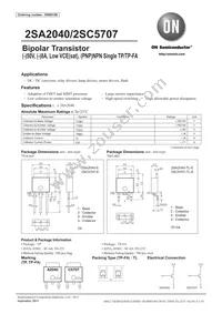 2SA2040-TL-E Datasheet Cover