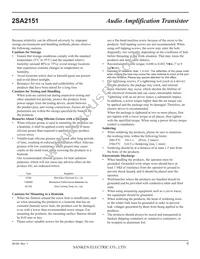 2SA2151 Datasheet Page 6