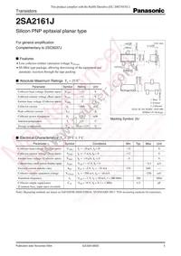 2SA2161J0L Datasheet Cover