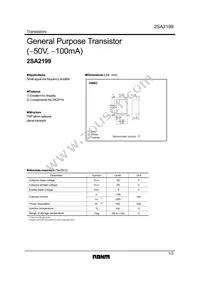 2SA2199T2LR Datasheet Cover