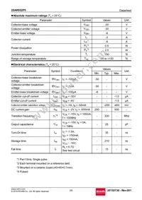 2SAR552P5T100 Datasheet Page 2