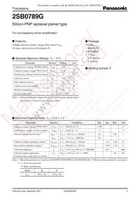 2SB0789GRL Datasheet Cover