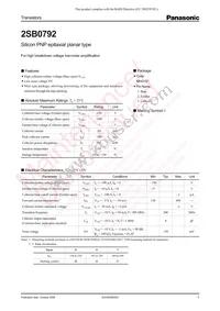 2SB07920SL Datasheet Cover