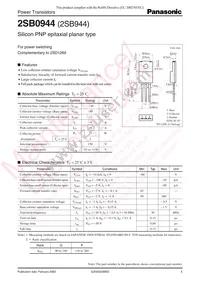 2SB09440P Datasheet Cover