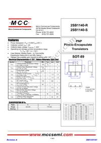 2SB1140-S-TP Datasheet Cover