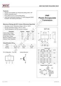 2SB1188-P-TP Datasheet Cover