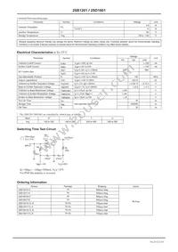 2SB1201T-E Datasheet Page 2