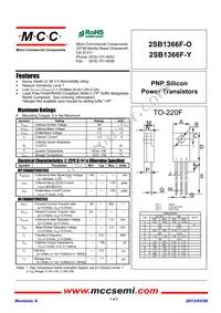 2SB1366F-Y-BP Datasheet Cover