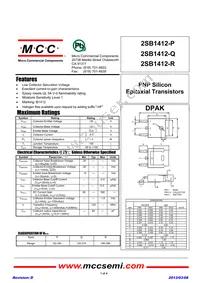 2SB1412-P-TP Datasheet Cover