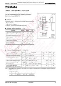 2SB14140RA Datasheet Cover