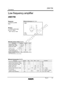 2SB1706TL Datasheet Cover